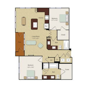 B3 - The Southwestern, luxury 1 & 2 bedroom apartments in Dallas